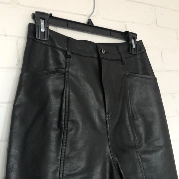 Zara Faux Leather Pants - Picture 5 of 6